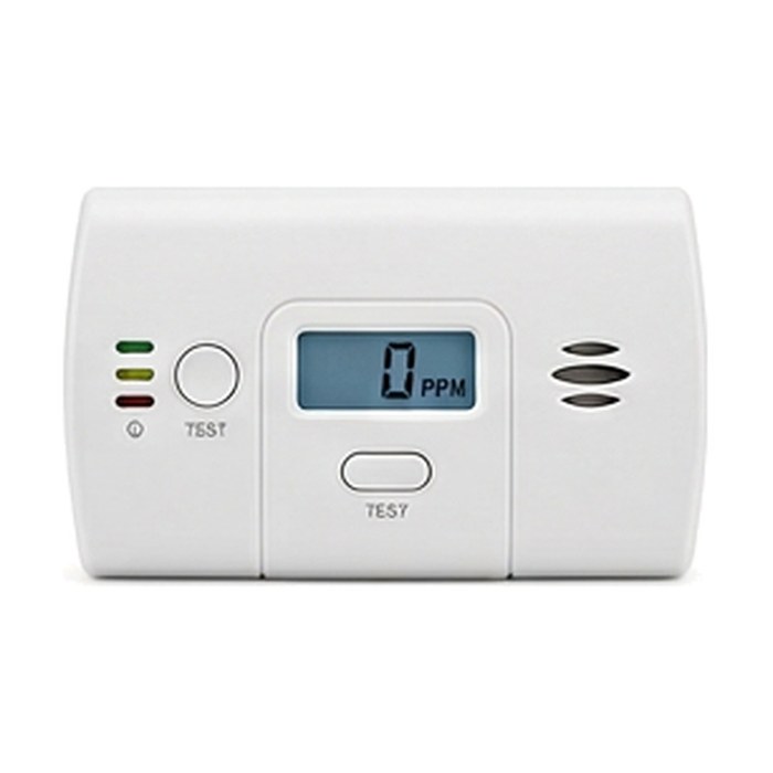Carbon Monoxide Detector — Digital Display